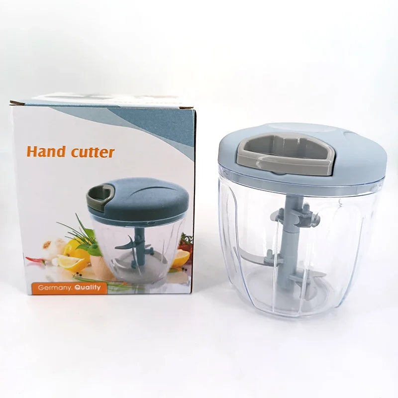 Garlic Chopper 500/900ML Manual Rotate Fruit Vegetable Cutter Chopper Slicer Garlic Crusher Peeler Grinder Blender Meat Grinders